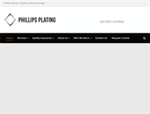 Tablet Screenshot of phillipsplatingcorp.com